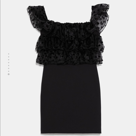Zara Ruffled Mini Dress - Picture 7 of 7